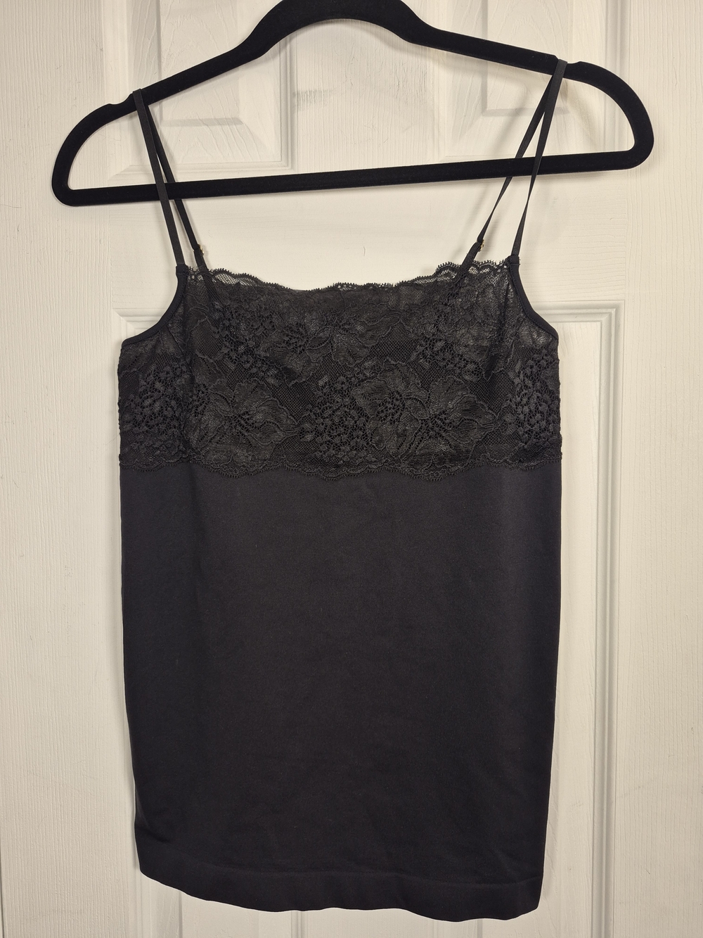 Bar III & Banana Republic Black Camisole Tank Top Bundle Set Size M Lace Satin - Picture 2 of 7